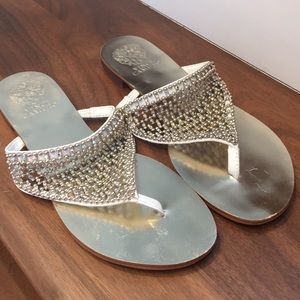 Vince Camuto sandals size 8 gold